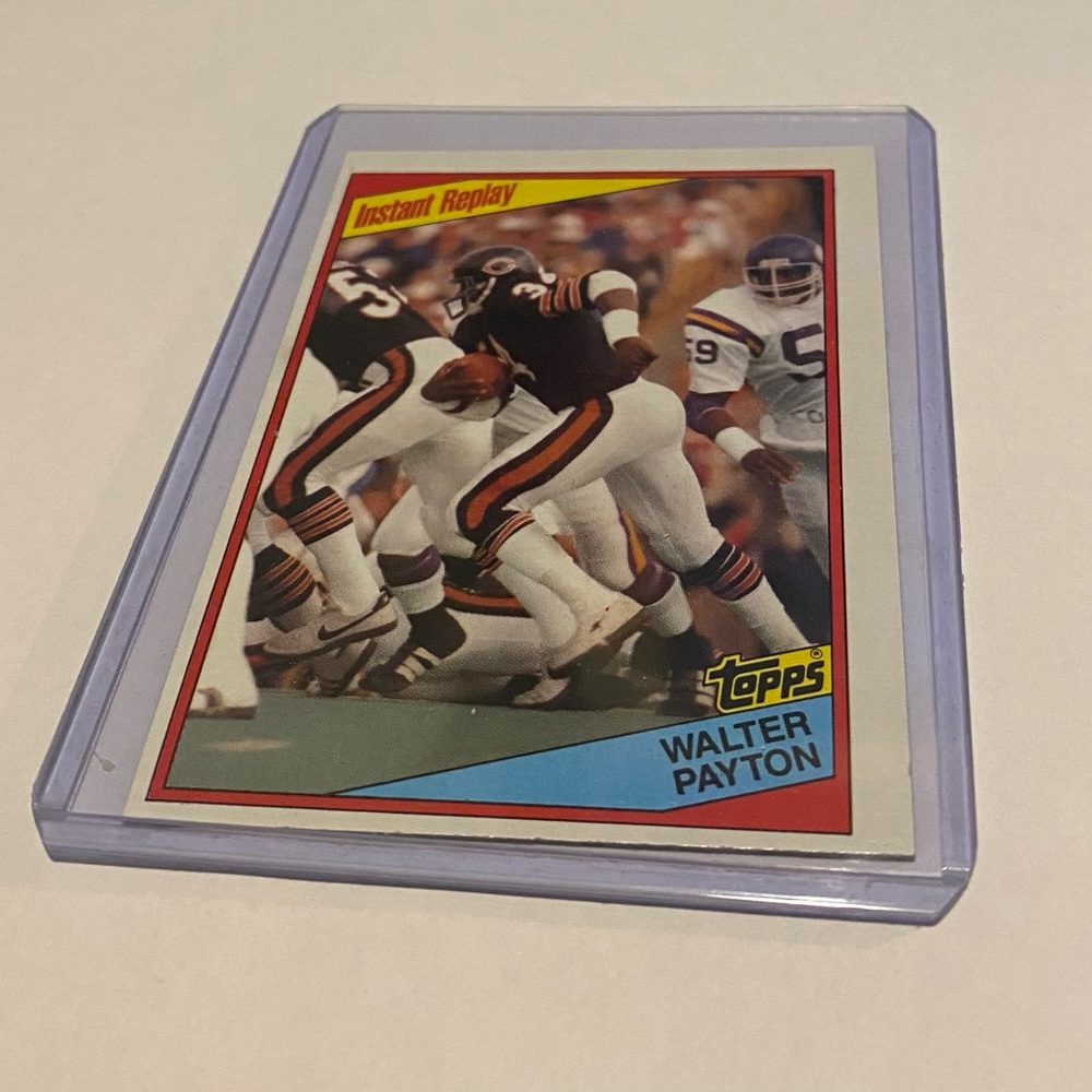 Walter Payton 1984 Topps Football Instant Replay Vintage collectible